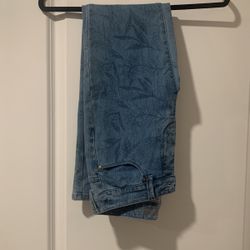 Floral Printed Jeans 