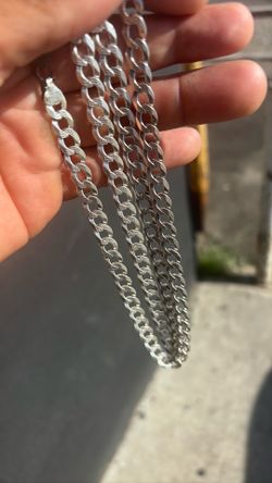 Italy 925 silver 30inch necklace