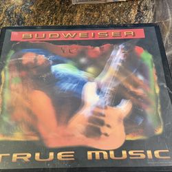 Budweiser True Music Lighted Sign