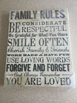 Family Rules Print