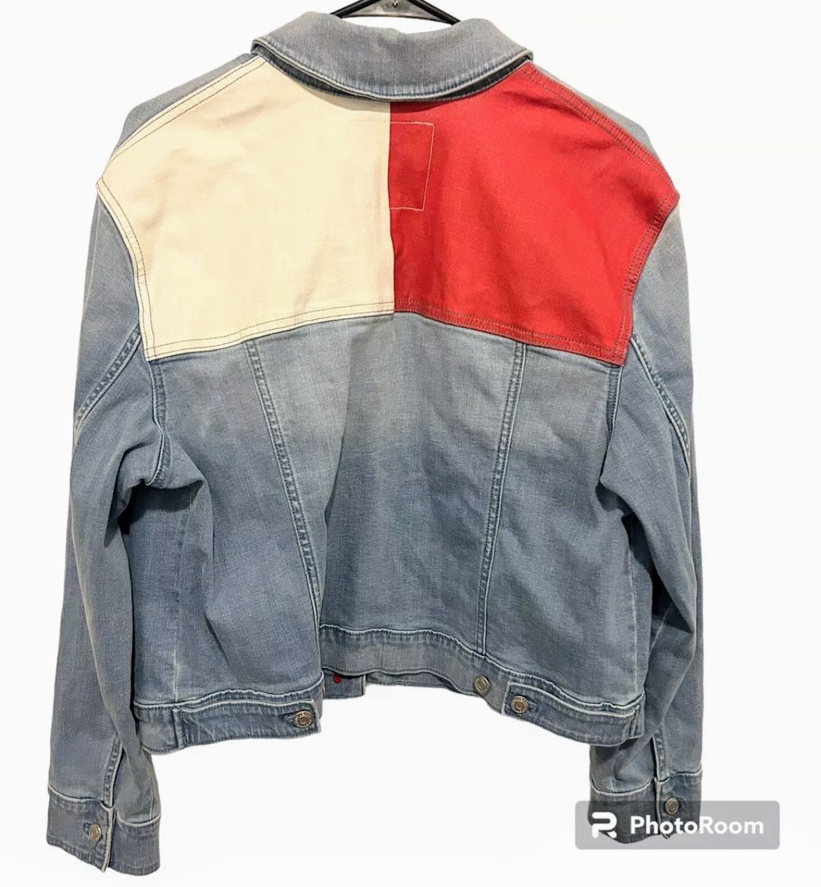Tommy Hilfiger Tommy Jeans Flag Button Up Women’s Jacket Large L