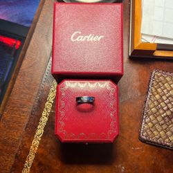 Cartier Mini Love Ring 18k White Gold Sz 8