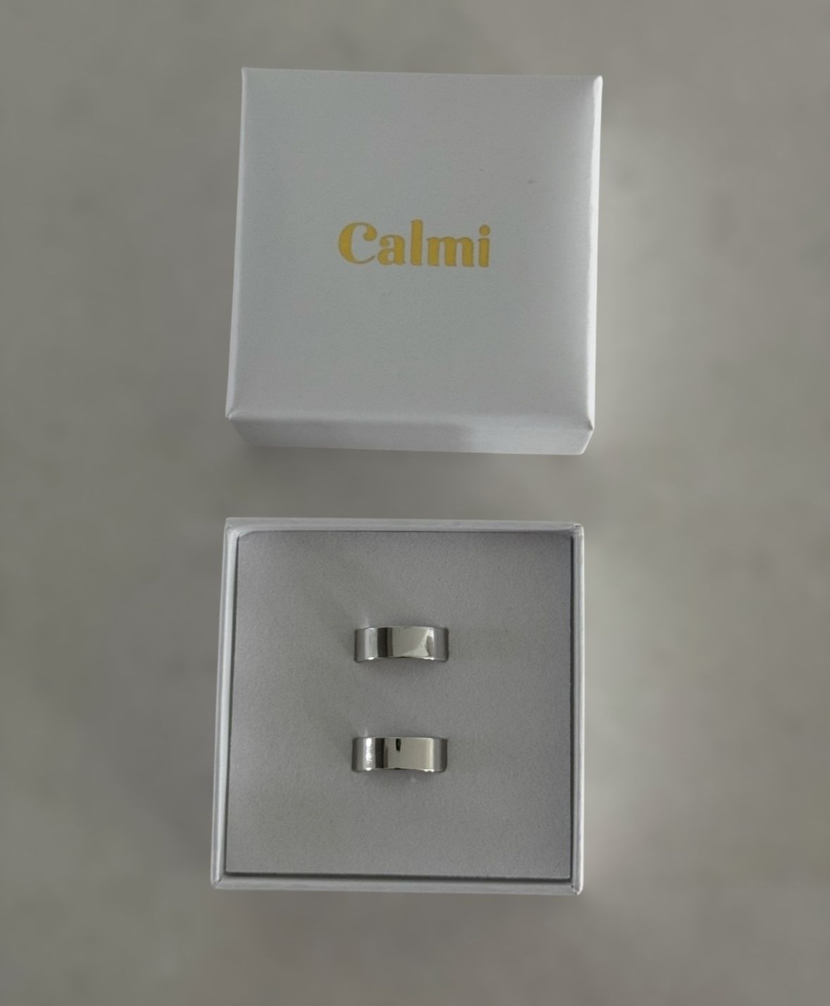 Calmi Duo Ring Pack (Silver & Silver)