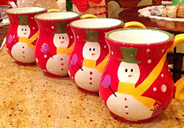 Coffee Or Coco Mug/ Cups  Happy Holidays 