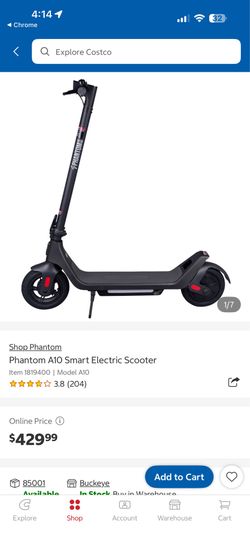 Phantom 4 electric scooter