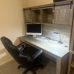 Computer Desk & Bookshelf