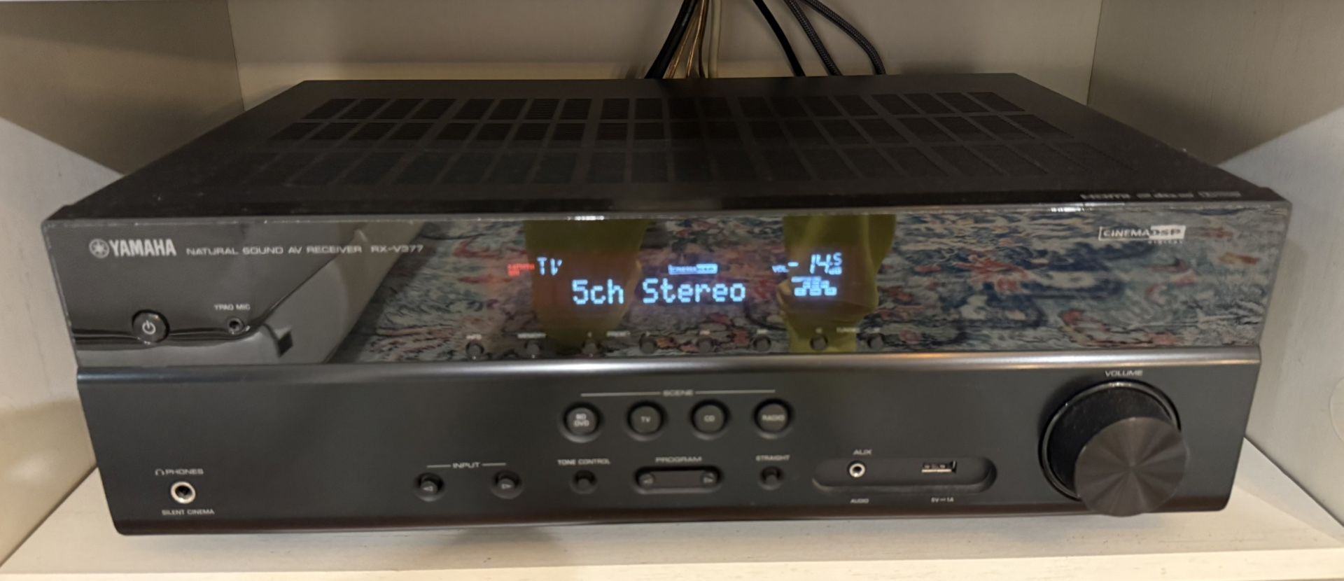 Yamaha NATURAL SOUND AV RECEIVER RX-V377