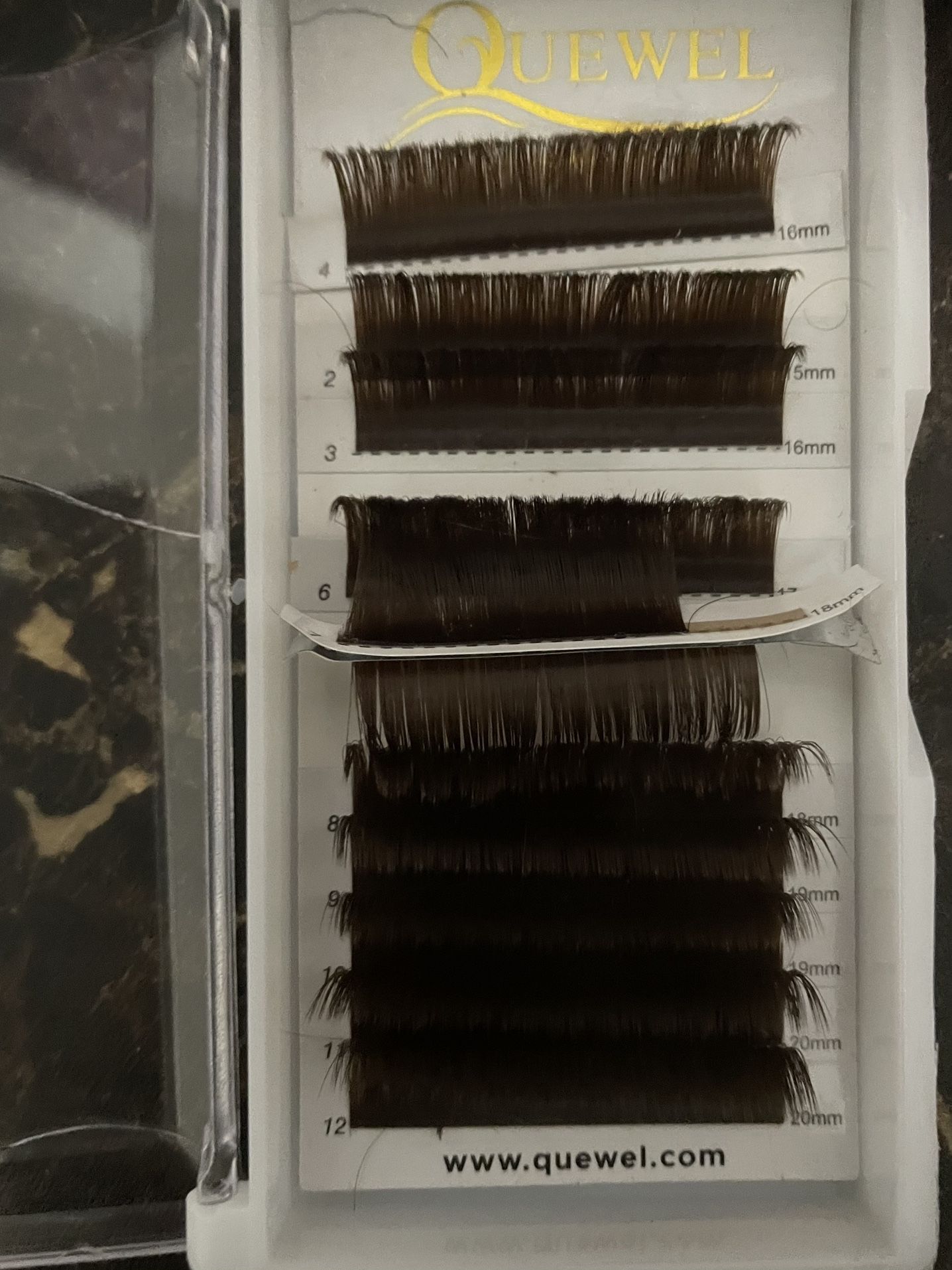 QUEWEL Eyelashes Extension 0.07 D-Mix