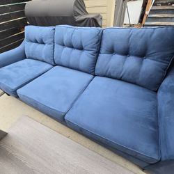 Cindy Crawford Home Blue Couch 