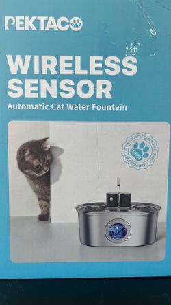 Pektac wireless sensor, automatic, cat water fountain