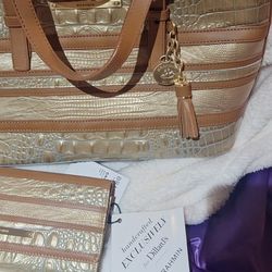 Brahmin Handbag With Matching Wallet