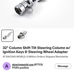Billet steering column