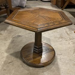 MERSMAN Petite Vintage Pedestal Side Table
