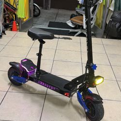 REDDYDY RD2 Adult Off-Road Electric Scooter with Dual Motor 60V 18.2Ah up to 40-45 MPH 45-50 miles long range 10.5" Folding Tires Commuter E-Scooter