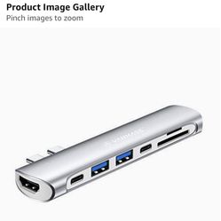 USB C Hub, 7 in 1 USB C Adapter