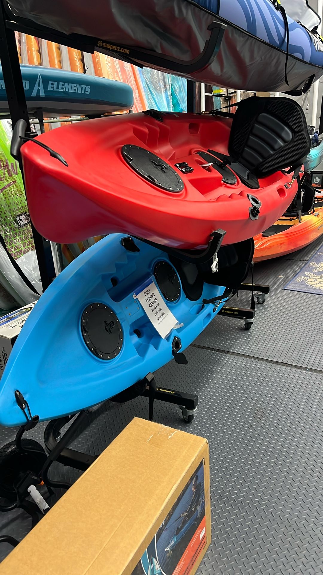 10’ Fishing Kayak New Great For Bay And Rivers