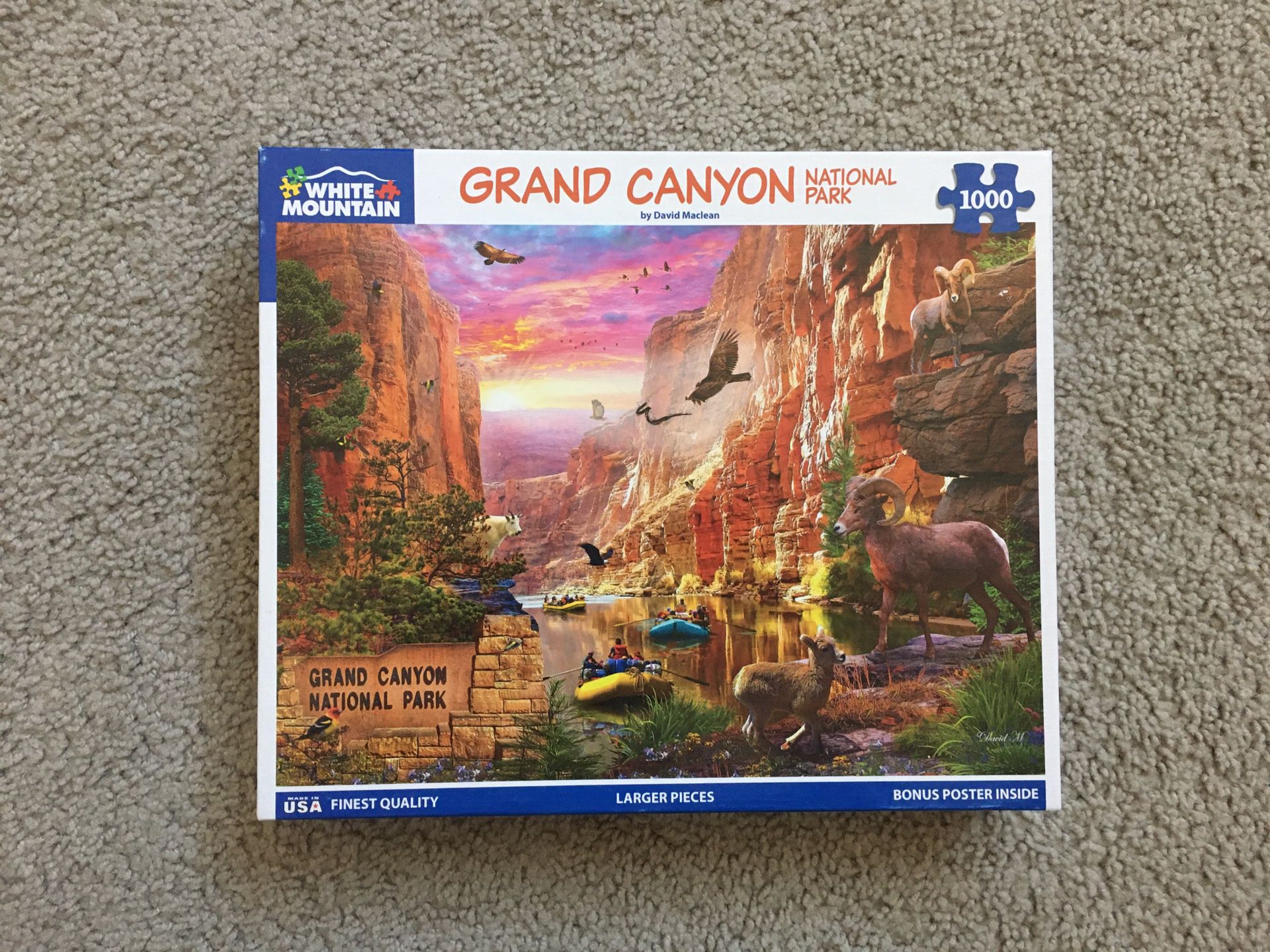 Jigsaw Puzzle GRAND CANYON White Mountain NO MISSING PIECES