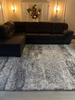 Sectional and Rug