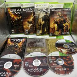 Gears of War collection  1 2 3 + Judgement (Xbox 360, 2011) 4 Game Bundle