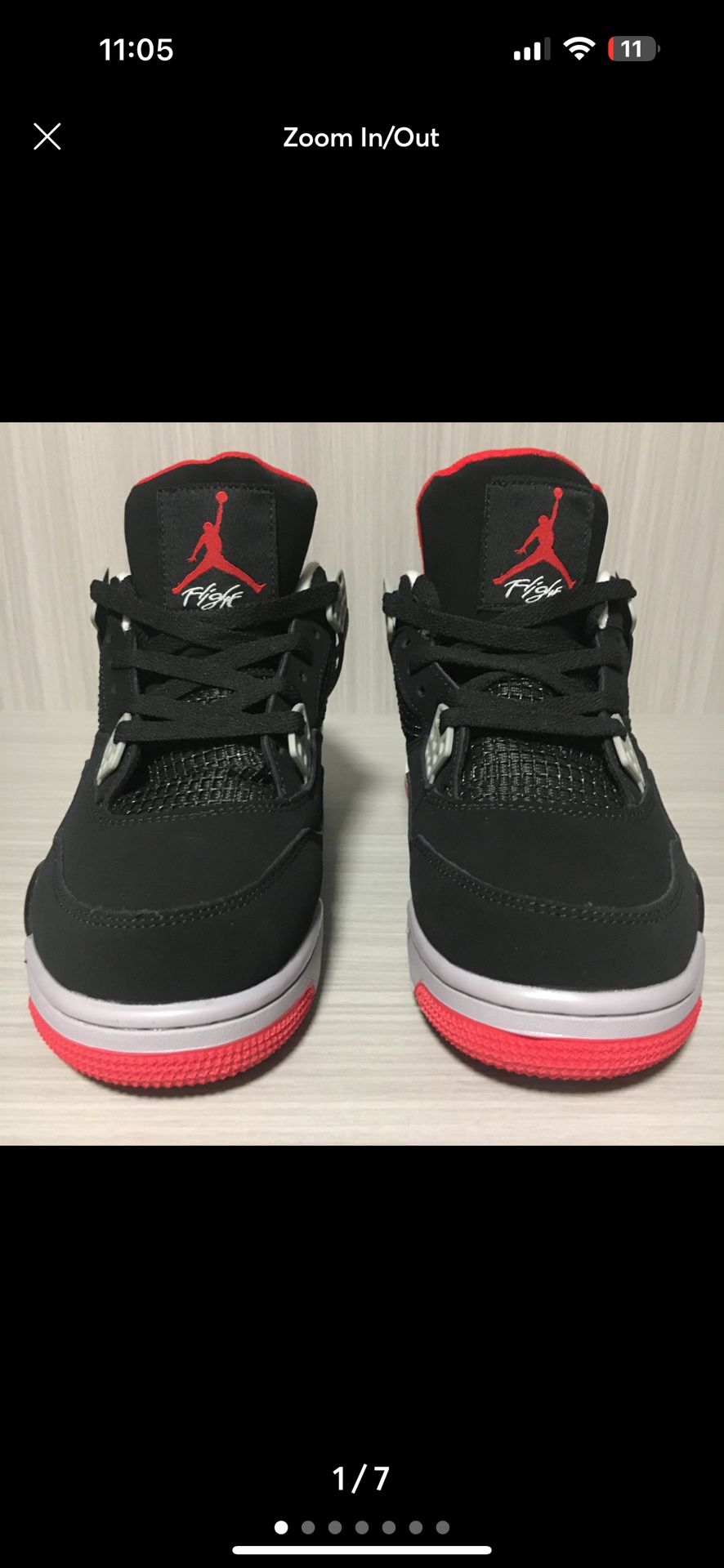 Air Jordan Retro 4 Size 11