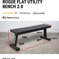 Rogue Flat Dumbbell Bench 