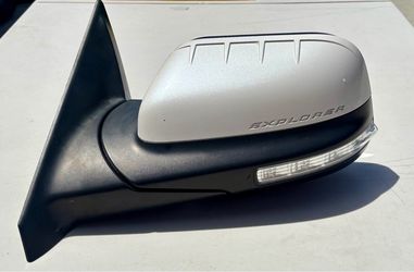2015 Ford Explorer Left Driver Side Mirror Assembly White Platinum 15 Pin