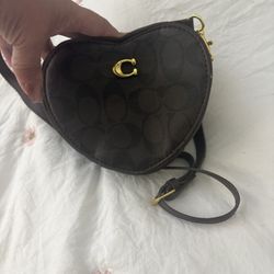 Brown Heart Shape Bag