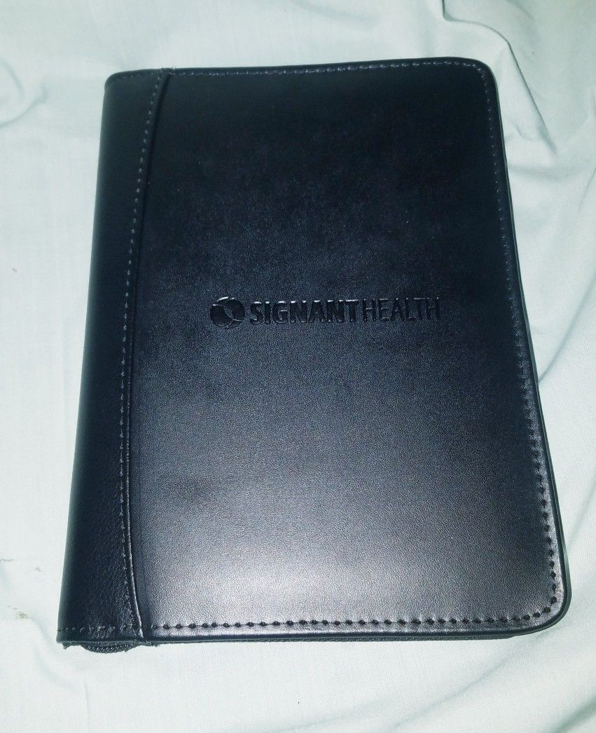 Samsonite Black Leather Note Pad Cover Case Never Used