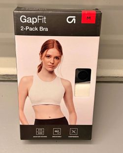 GapFit Women’s High-Neck Sports Bra 2-Pack Size Medium - Brand New In Box