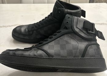 Louis Vuitton Damier Graphite Rivoli High-Top Sneaker Boot