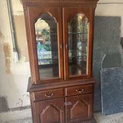 Keller Furniture Wood China Cabinet