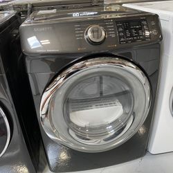 Samsung Black Stainless Steel 7.5 Cu. Ft. Electric Dryer With Steam