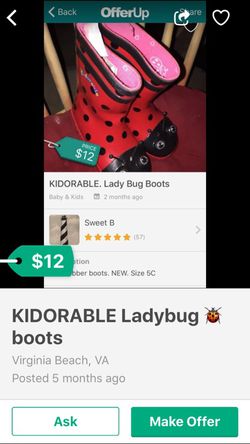KIDORABLE Ladybug Rain Boots