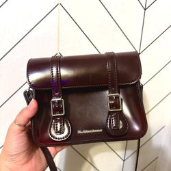 Dr Martens Cherry Red Vegan Crossbody 7 IN