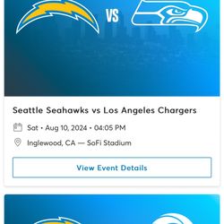 LA Chargers HOME game Tickets! Season Tickets + SSL For Sale!