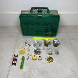 Plano Green Double-sided Tackle Box W/Gear for Sale in Lathrop