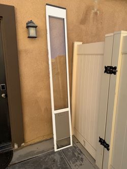 Petsafe glass slider dog door patio panel tall 96”