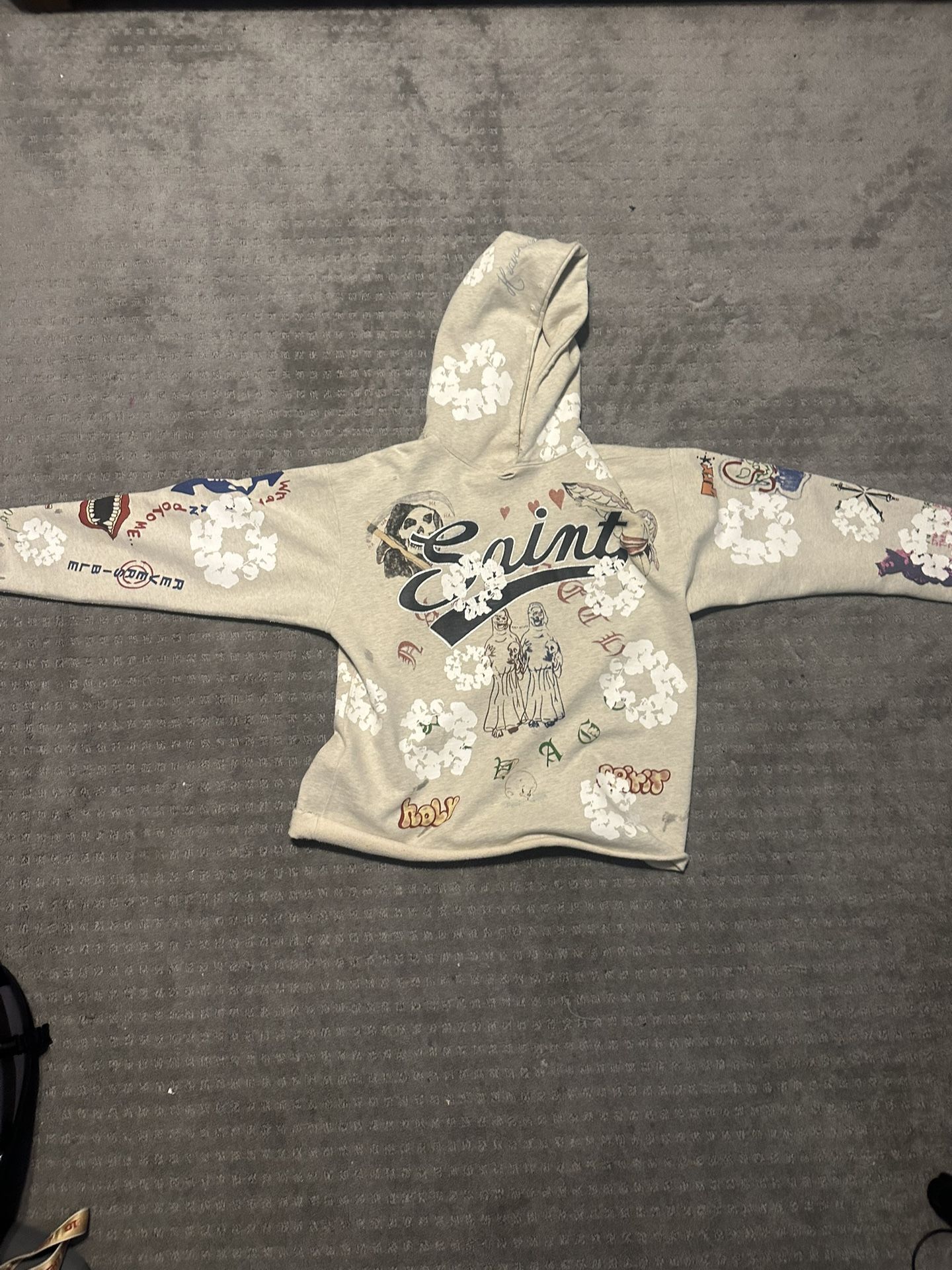 Saint Mxxxxxx x Denim Tears Graffiti Hoodie