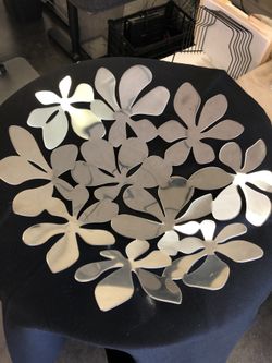 Decorative Silver flower bowl