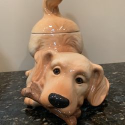 Ceramic Dog Treat Jar