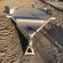 5X8 Diamond plate trailer