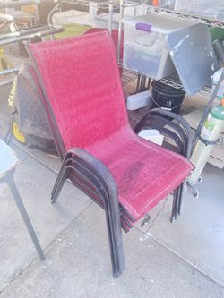 Outdoor Chairs 3 total $)5.00 per chair or 3 for $10.00