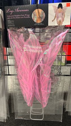Pink Iridescent Strapless Fairy Wings