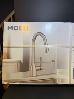 Moen 87233SRS Adler One-Handle High Arc Pulldown Kitchen Faucet With Power Clean