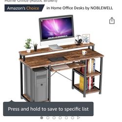 Computer Desk With Storage 