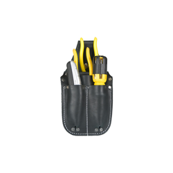 Pocket Cady - Tan and Black Leather