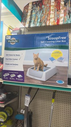 Litter box self clean