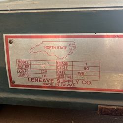 15” Planer North State Leneave 