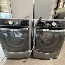 Maytag Washer and Dryer set Xl Capacity Gray