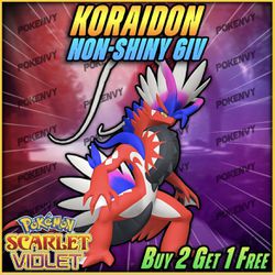 Koraidon (6IV, Battle Ready) – Pokemon Scarlet and Violet